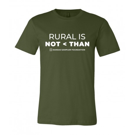 Not Less Than T-Shirt - Olive Green