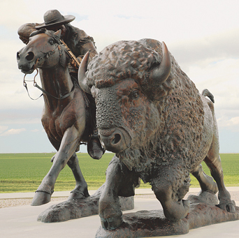 Charlie Norton's Buffalo Bill Bronze Sculpture, Oakley